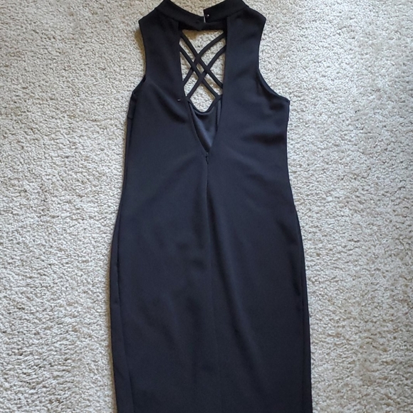 ‼️ Black, bodycon, midi dress - Picture 5 of 6